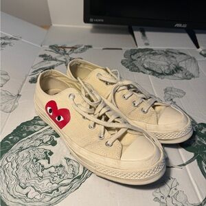 PLAY Comme des Garçons - Converse Chuck 70 - low top - women’s 8 men’s 6.5